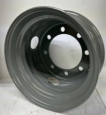 17.5 Inch  8 Lug  Lowboy  Tandem  Trailer  Wheel  Rim  Dual  Grey 1758275