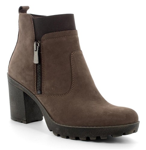 Igi&co Zapatos Mujer Botín Bajo Botines Botas Piel Ante Talón Plataforma - Imagen 4 de 14