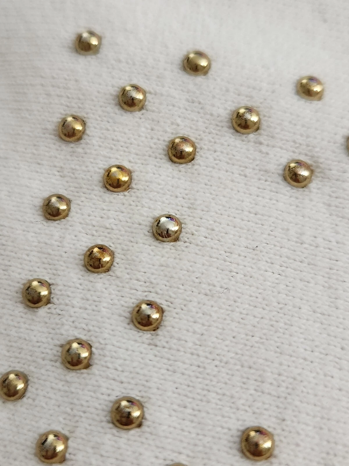 Felpa con cappuccio e borchie SS18 Supreme taglia M media bianca