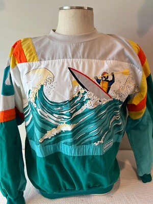 Men's Vintage Adidas Devil's Toenail Kayaking Graphic Crewneck