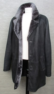 Marken Herren Lammfelljacke Gr 52 in schwarz   Lammfell /Jacke/Winterjacke