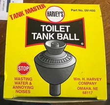 HARVEY’S TOILET TANK BALL. UNIVERSAL SELF ALIGN BALL #091450