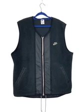 Nike Sportswear Men's Essentials High-Pile Fleece Zip Vest Winter DD5025 Black L