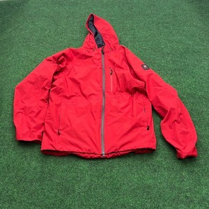 Chick-fil-A Oobe Team Style Mens Large Red Hooded Insulated Full Zip Jacket Coat
