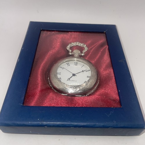 Hachette The Pocket Watch Collection - Silver Engraved Half Hunter - Working