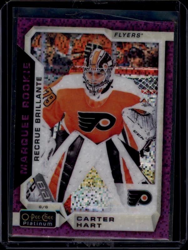 2018-19 O-Pee-Chee #199 Violet Pixels Carter Hart