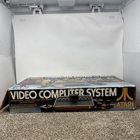 Atari 2600 Heavy Sixer Console In Box Chess Piece Box Tested Works