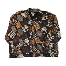 Vintage Westbound II Animal Print Windbreaker Jacket - Size 2X