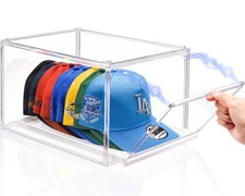 AZ. MIFENO Hat Organizer for Baseball Caps, Large Clear Hats Holder Box