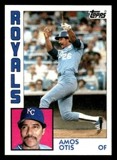 1984 Topps #655 Amos Otis Card Kansas City Royals