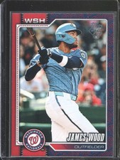 2026 Topps Series 1 JAMES WOOD #349 Team Color Logo Border Washington Nationals