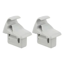 For Mitsubishi Outlander 2x Car Sun Visor Clip Hook Hanger Holder Bracket Gray