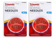 2-Pack 30 Pc Sewing Needles Hand Sewing Assorted Needles Household Repair