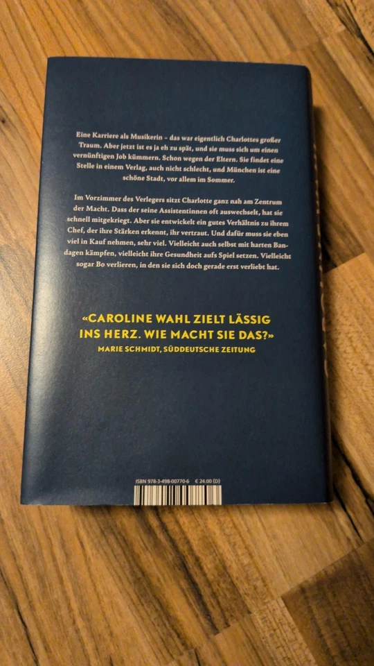 Caroline Wahl – Die Assistentin (Hardcover, neu) - Bild 2 von 2