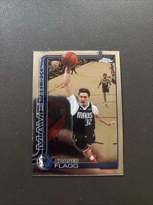2025-26 Topps Chrome Update Cooper Flagg RC Rookie Base Mavericks