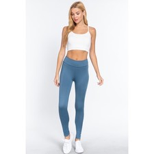Active Basic Workout Ankle Length Pants Gym Y...
