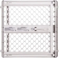 MYPET North States Universal Pet Gate: 26” - 42” 26 inch (Pack of 1), Ivory 