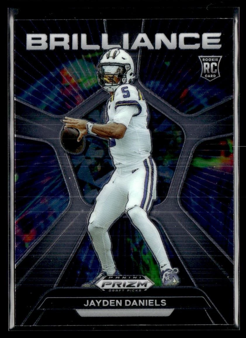 Jayden Daniels Panini Prizm Draft Picks Brilliance #BRJD Gold Prizm