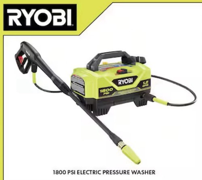 #ad Ryobi RY141802VNM Electric Pressure Washer Yellow Black NEW $89.99