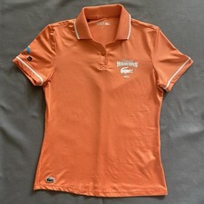 Lacoste Sport 2025 Miami Open Polo Shirt Womens Size 36 Orange Dri Fit Tennis