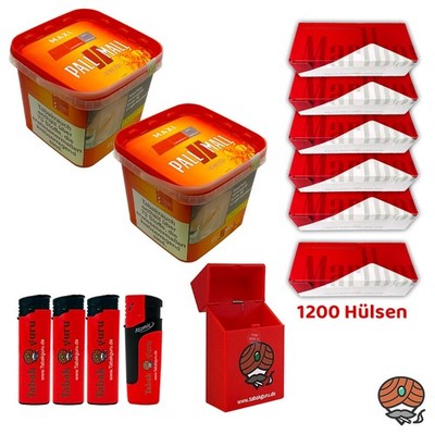 Pall Mall Allround Volumentabak Maxi Box 2x 310g, 1200 Marlboro Rot Hülsen +++