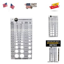 Screw Thread Gauge  Metric and SAE  Recommends Drill Bit  Tap Size