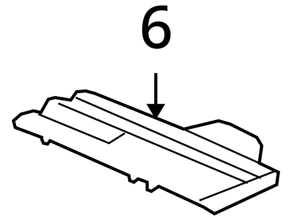 Buick GMC Enclave Acadia 2007-2017 cubierta-r/asiento pista trasero ou 25863775 - nuevo Foto 4 de 4