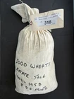 Bag of 5000 wheat pennies from 1909 to 1958. Contains 1909 and 1909 VDB dates.