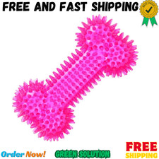 JQCUJQA Dog Squeaky Bone Chew Toy for Aggressive Chewers, Durable Dog Rubber