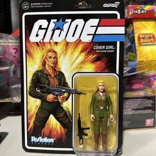 RARE 2022 Gi Joe Super7 Reaction Figure Cover Girl Wolverine Driver MOC MINTY!