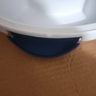 Sterilite Round 13" White plastic food carrier with locking lid — photo 4