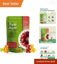 100 Natural Gelatin Powder - 4 oz Agar Agar for Healthy Recipes