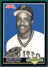 Barry Bonds - 1991 Score #868 - Pittsburgh Pirates The Franchise Baseball Card