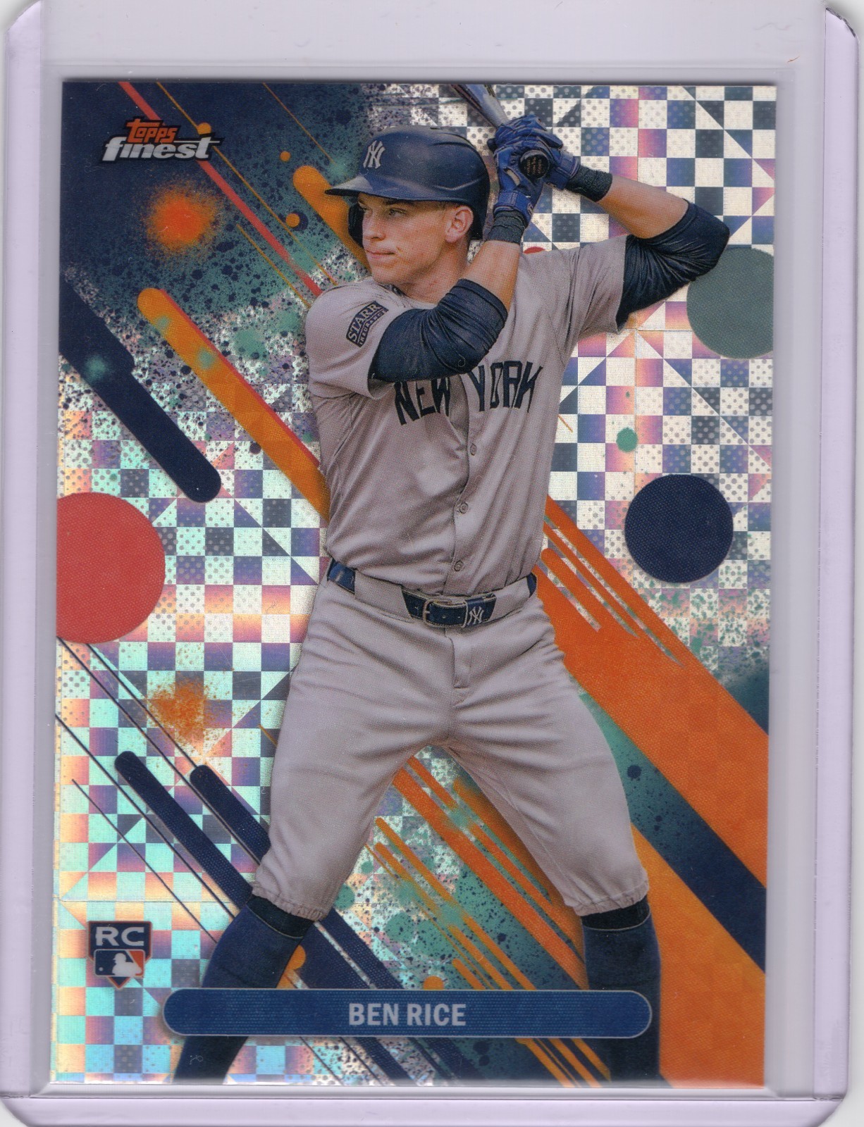 2025 Finest Ben Rice Common RC X-Fractor Rookie RC #48 New York Yankees