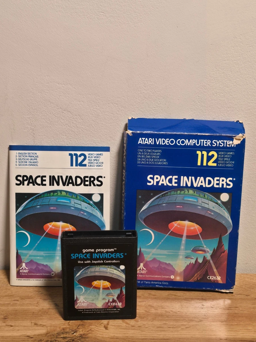 Jeu ATARI XE Space Invaders - Version Très Rare, Testé Et En Très Bon état