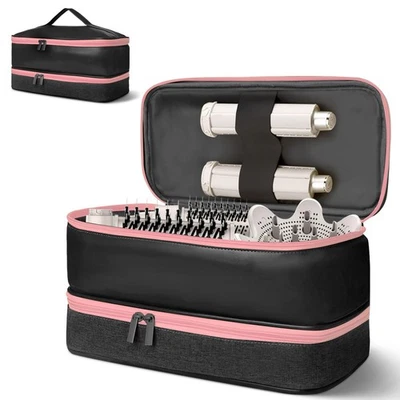 Travel Carrying Case for Shark Flex Style, Double Layer Hair Dryer Accessorie...