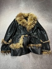2000s JAPANESE ISSEY MIYAKE STYLE RARE LUXURY FUR/LEATHER COAT JACKET