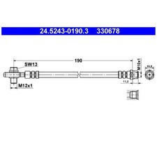2x Bremsschlauch hinten für VW Passat B5 3B2 3B5 B5.5 3B3 3B6 | 24442188