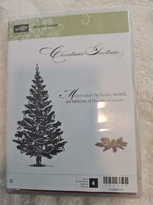 Stampin' Up! Rubber Stamp Set '' SPECIAL SEASON  ''   Christmas Tree   New