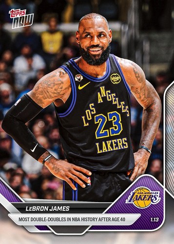 LeBron James - 2025-26 NBA Topps NOW® - Card 128 - PR: 3682