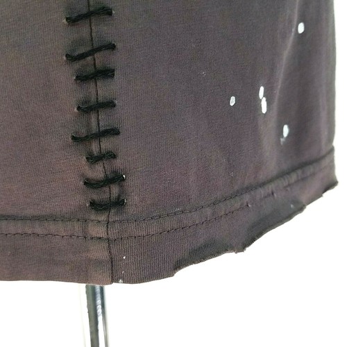 Camiseta AFFLICTION HECHA EN EE. UU. GARAJE CONSTRUIDA Gris calavera con tachuelas cosidas para hombre S NUEVA* - Imagen 11 de 12