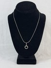 Beautiful Necklace w/Circular Hoop Pendant | 18” Chain