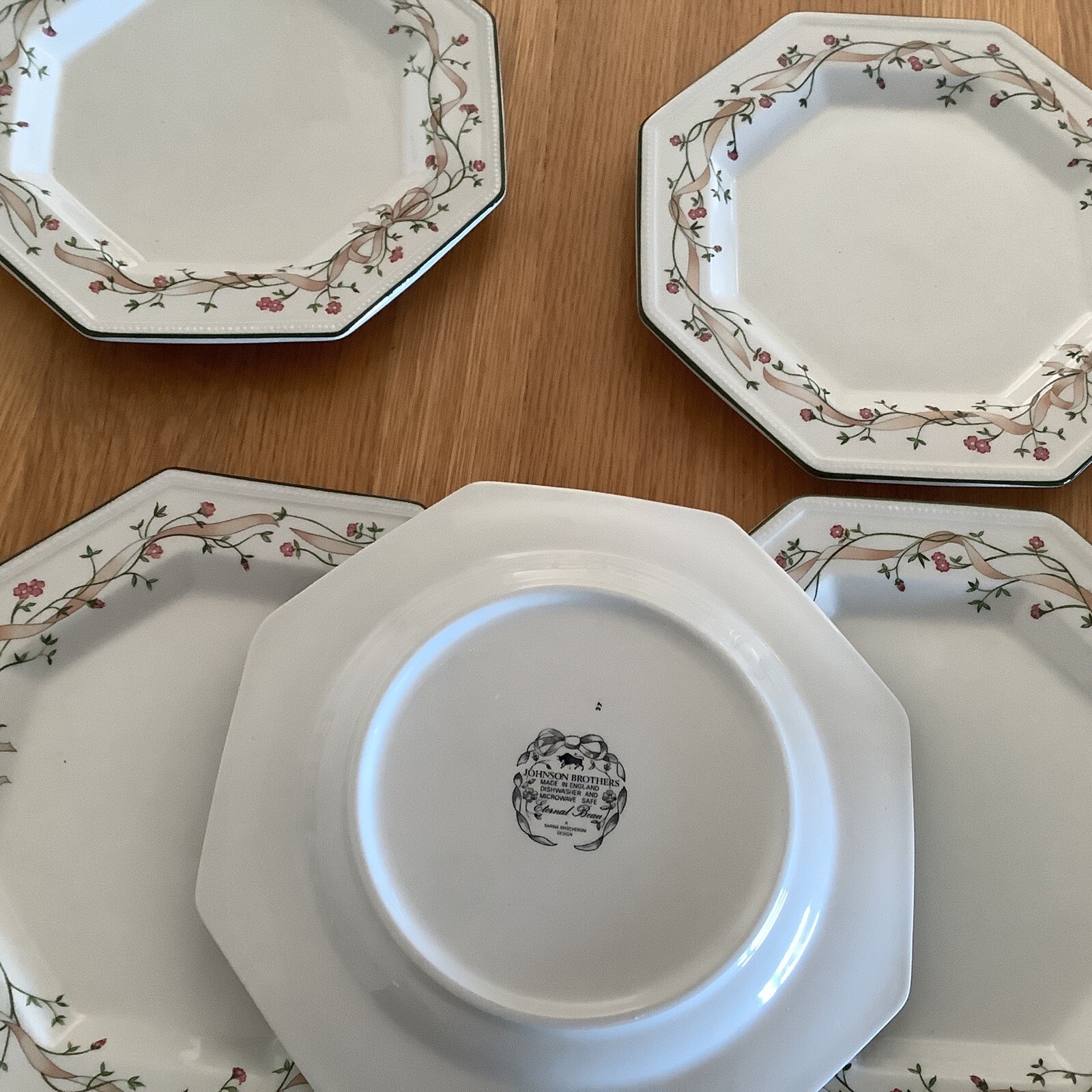 Johnson Brothers Vintage Eternal Beau Dinner Plates x 5 eBay