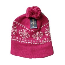 Women's Knit Cap Beanie Toboggan Winter Hat Ski Snowboard Gorpcore Snowflakes