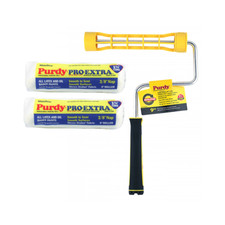 9" Purdy Revolution Roller Frame + 2 x 9" White Dove (3/8" Nap) Paint Sleeves