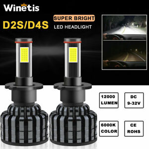 WINETIS D1S D2S D3S D4S LED White 12000LM Headlight for HID Replacement Bulbs