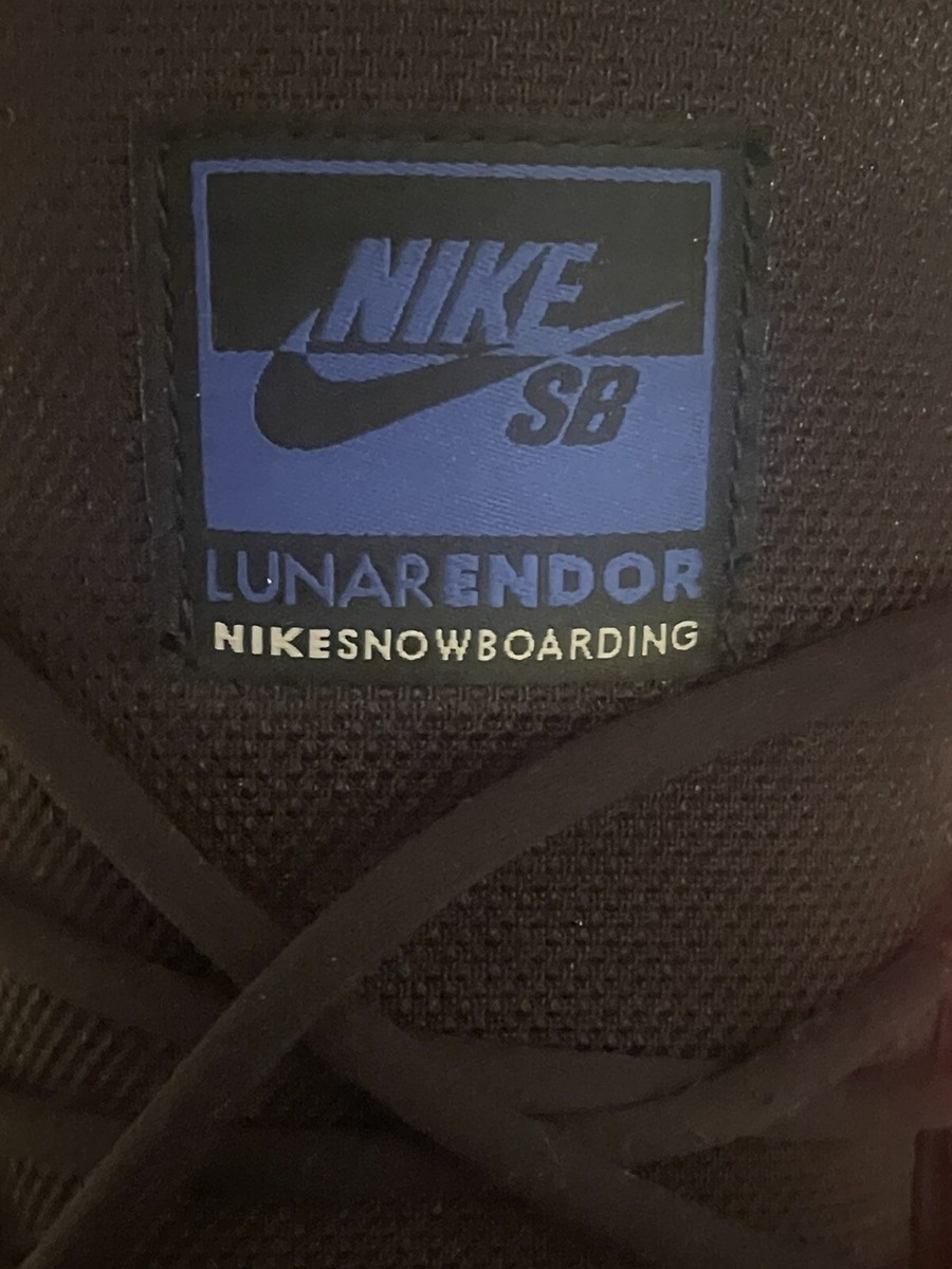 Nike SB Lunarendor Snowboarding Boots Blue Mens Size 6 Super Rare
