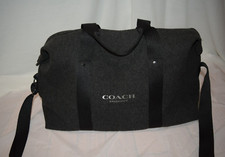 COACH DUFFLE BAG TRAVEL GYM WEEKENDER GRAY WOOL FRAGRANCE LINE