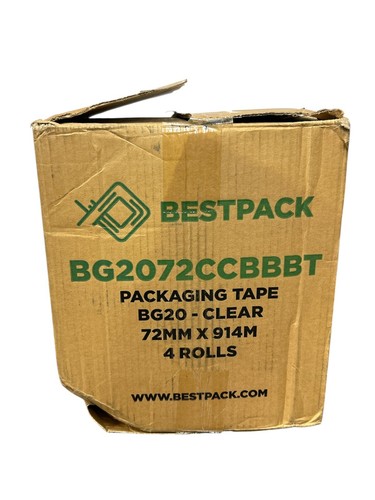 4 Rolls "Bed Bath & Beyond" Packing Shipping Tape 2 mil 3" x 1000 Yards moving - Picture 3 of 3