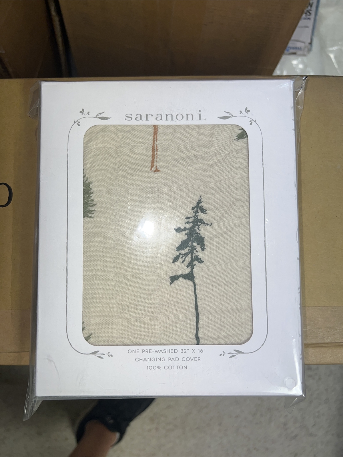 Saranoni 100 Cotton changing pad cover 32” x 16” eNotary